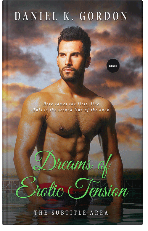 Front view of Premade Erotica Book Cover - English Walnut