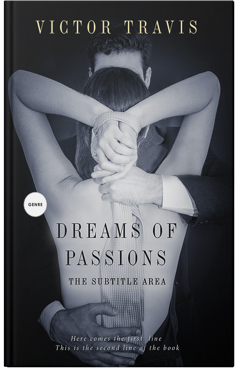 Front view of Premade Erotica Book Cover - French Gray