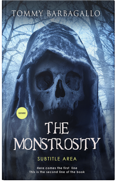 Front view of Premade Horror Book Cover - Big Stone