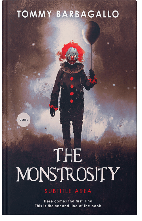 Front view of Premade Horror Book Cover - Thunder