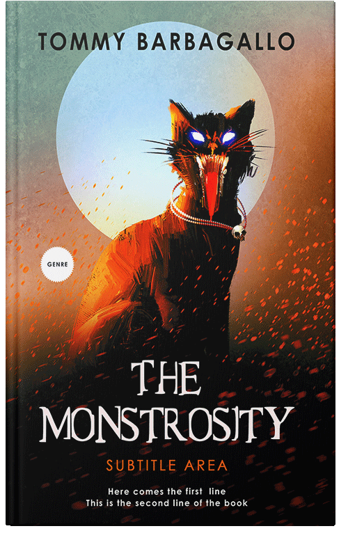 Front view of Premade Horror Book Cover - Petite Orchid