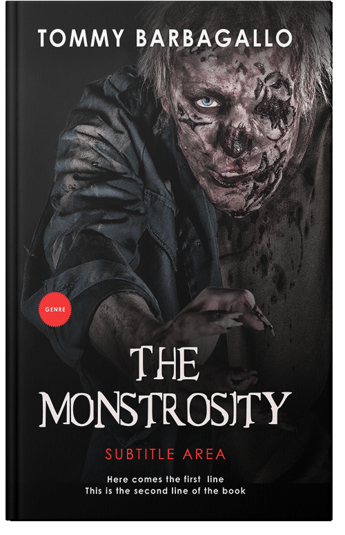 Front view of Premade Horror Book Cover - Cod Gray