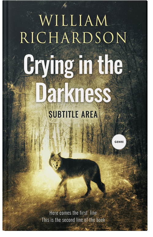 Front view of Premade Horror Book Cover - Straw