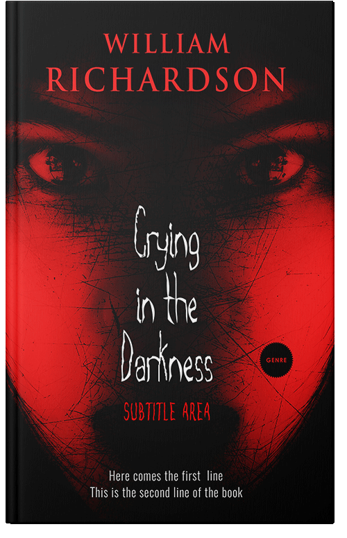 Front view of Premade Horror Book Cover - Asphalt