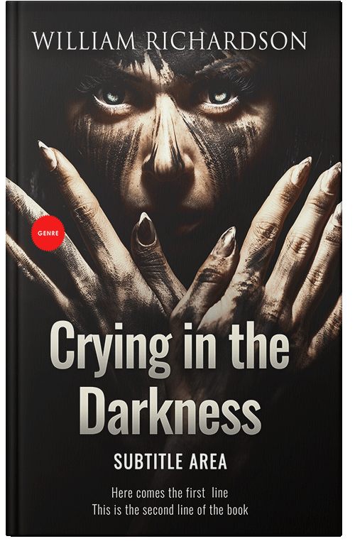 Front view of Premade Horror Book Cover - Vanilla