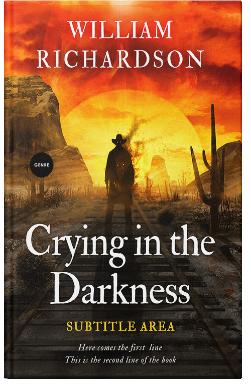 Front view of Premade Action & Adventure Book Cover - Tango