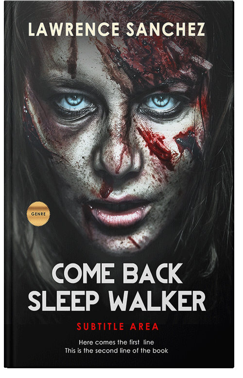 Front view of Premade Apocalyptica Book Cover - Swirl