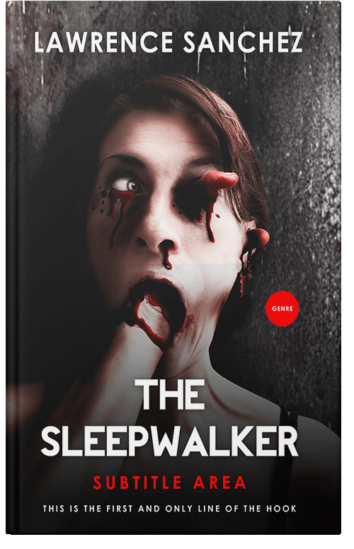 Front view of Premade Horror Book Cover - Cocoa Brown