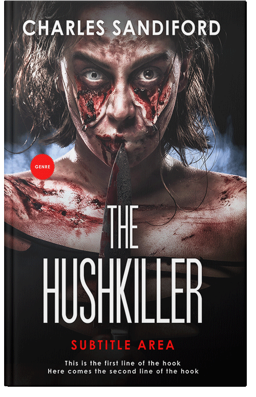 Front view of Premade Apocalyptica Book Cover - Oriental Pink