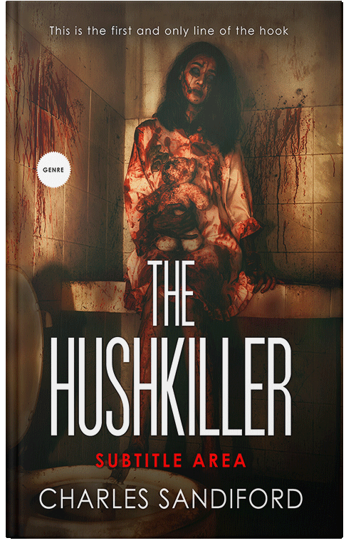 Front view of Premade Horror Book Cover - Mikado