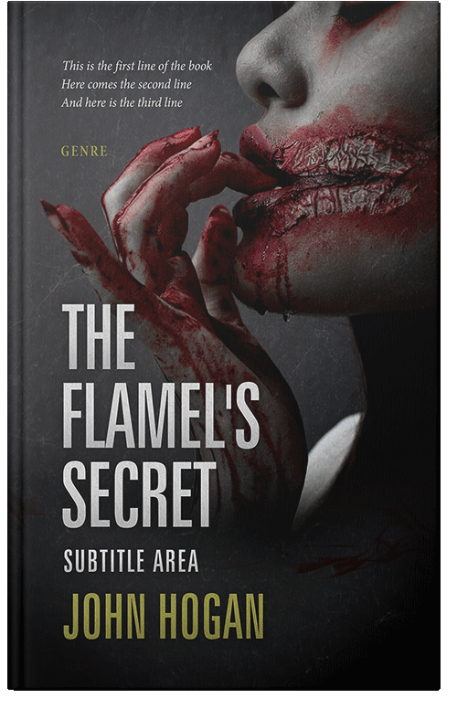 Front view of Premade Horror Book Cover - Thunder