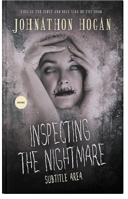 Front view of Premade Horror Book Cover - Thunder