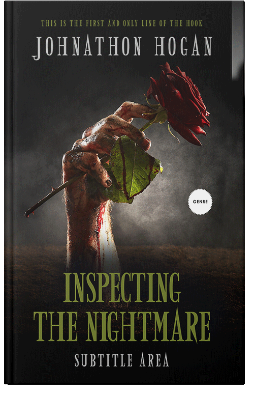 Front view of Premade Horror Book Cover - Zeus