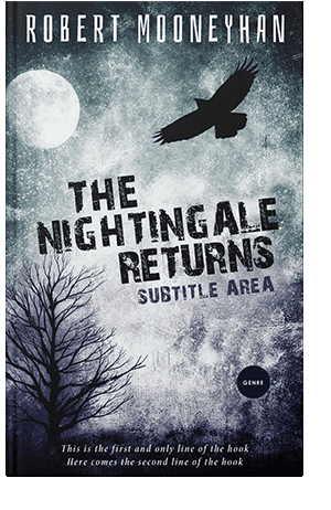 Pre Made Book Cover Ebony Clay