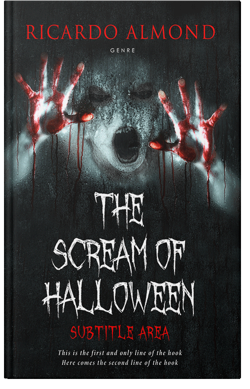 Front view of Premade Horror Book Cover - Woodsmoke