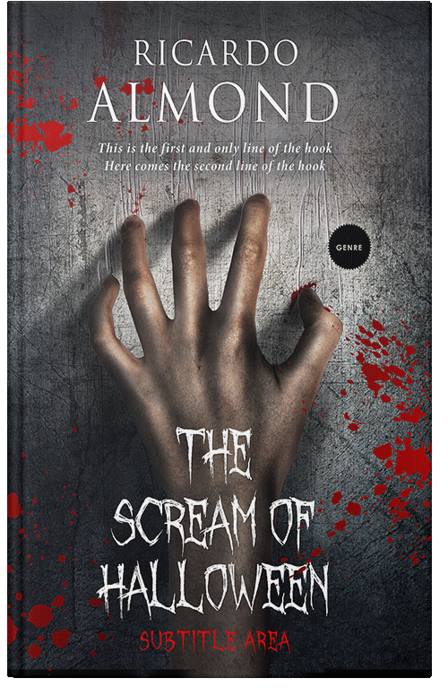 Front view of Premade Horror Book Cover - Thunder