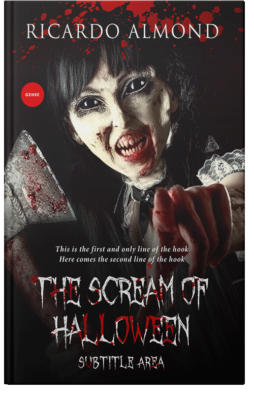 Front view of Premade Horror Book Cover - Eunry