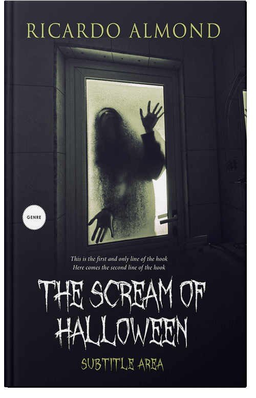 Front view of Premade Horror Book Cover - Cinder