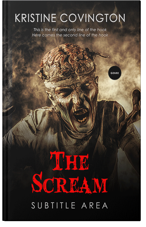 Front view of Premade Apocalyptica Book Cover - Antique Brass