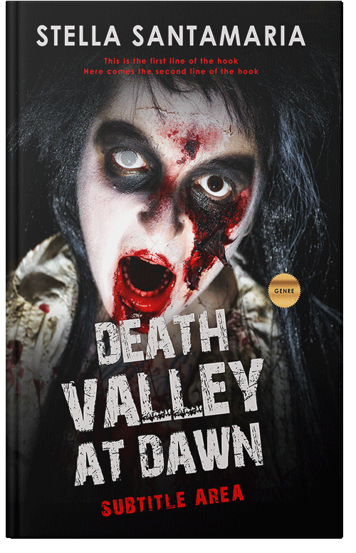 Front view of Premade Horror Book Cover - Clam Shell