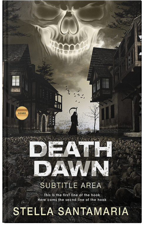 Front view of Premade Fantasy Book Cover - Zeus