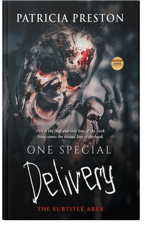 Front view of Premade Horror Book Cover - Woodsmoke