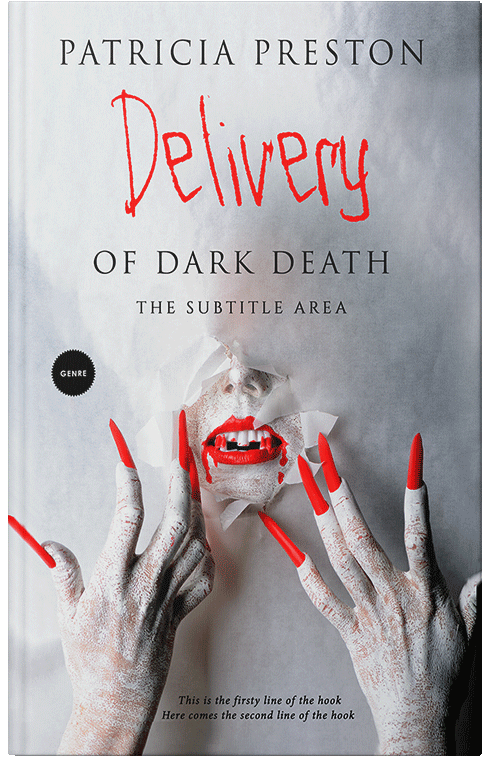 Front view of Premade Horror Book Cover - Iron