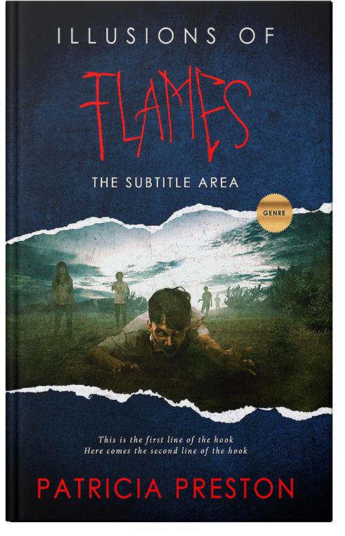 Front view of Premade Horror Book Cover - Gable Green