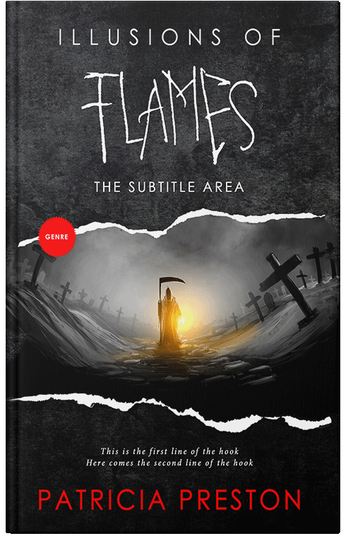 Front view of Premade Horror Book Cover - Woodsmoke