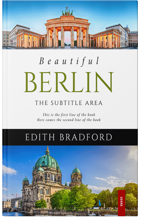 Front view of Premade Travel Book Cover - Danube