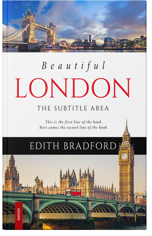 Front view of Premade Travel Book Cover - Tea