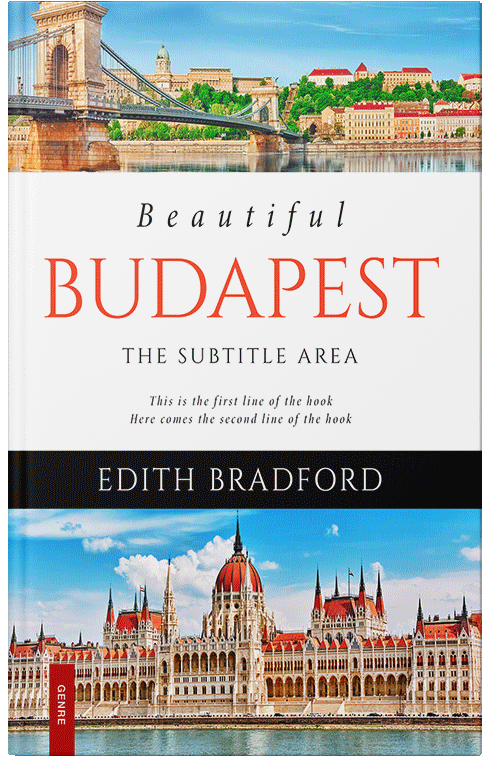 Front view of Premade Travel Book Cover - Swirl