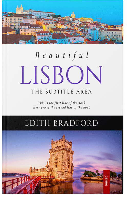 Front view of Premade Travel Book Cover - Lily