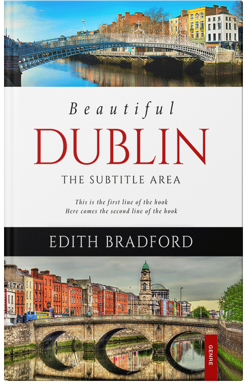 Front view of Premade Travel Book Cover - Bison Hide