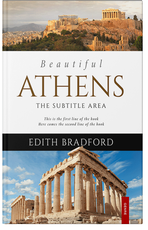 Front view of Premade Travel Book Cover - Bison Hide