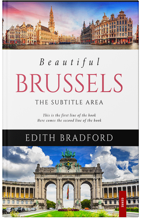 Front view of Premade Travel Book Cover - Silver Rust