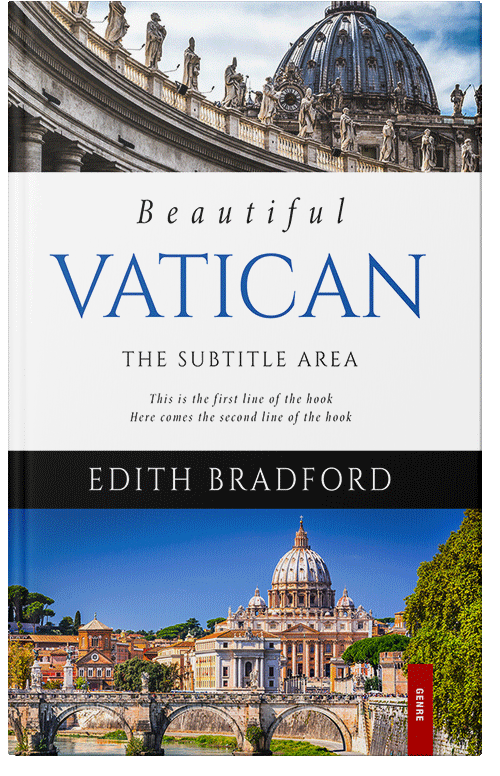 Front view of Premade Travel Book Cover - Cameo