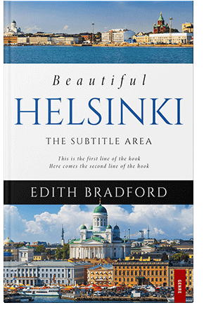 Pre Made Book Cover Hippie Blue