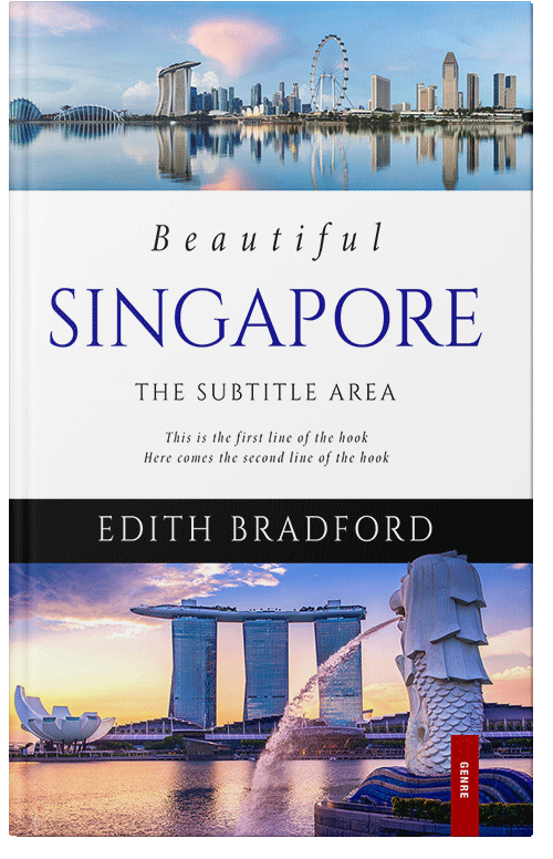 Front view of Premade Travel Book Cover - Gray Suit
