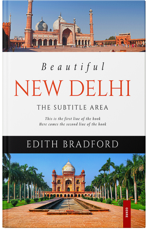 Front view of Premade Travel Book Cover - Apricot