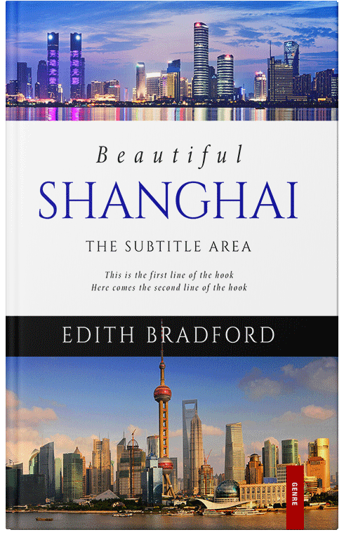 Front view of Premade Travel Book Cover - Wild Blue Yonder