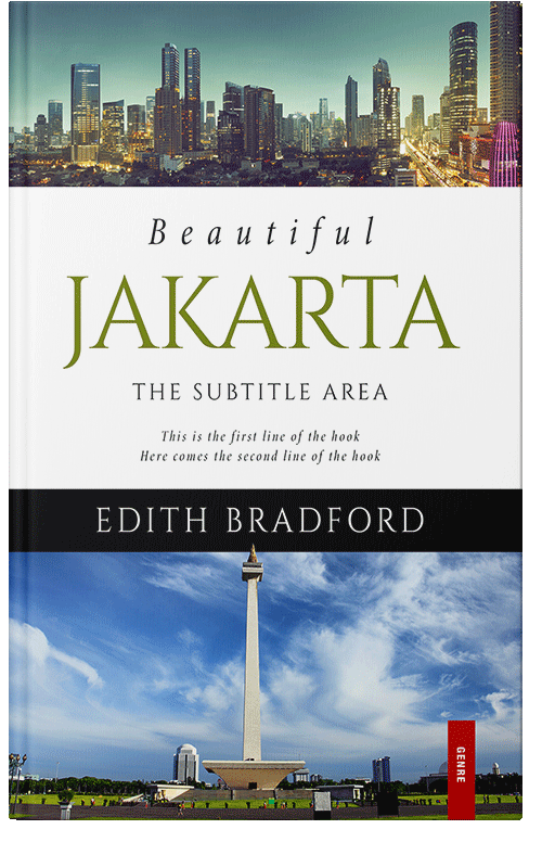 Front view of Premade Travel Book Cover - Glacier