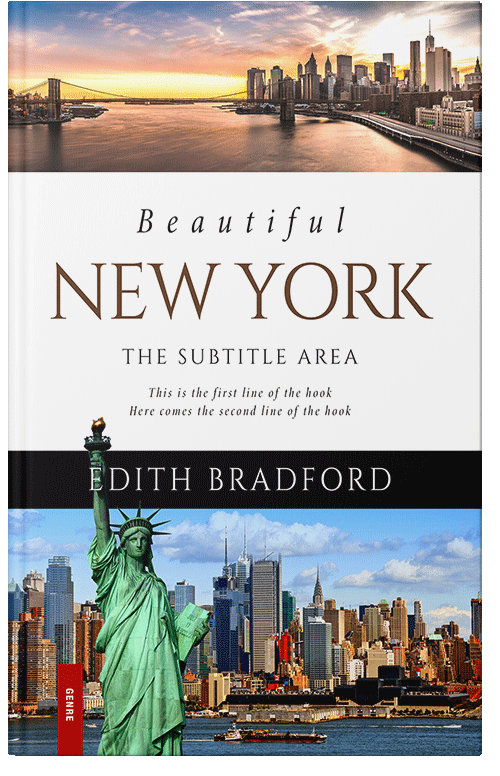 Front view of Premade Travel Book Cover - Mist Gray