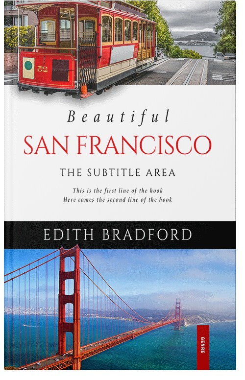 Front view of Premade Travel Book Cover - Casper