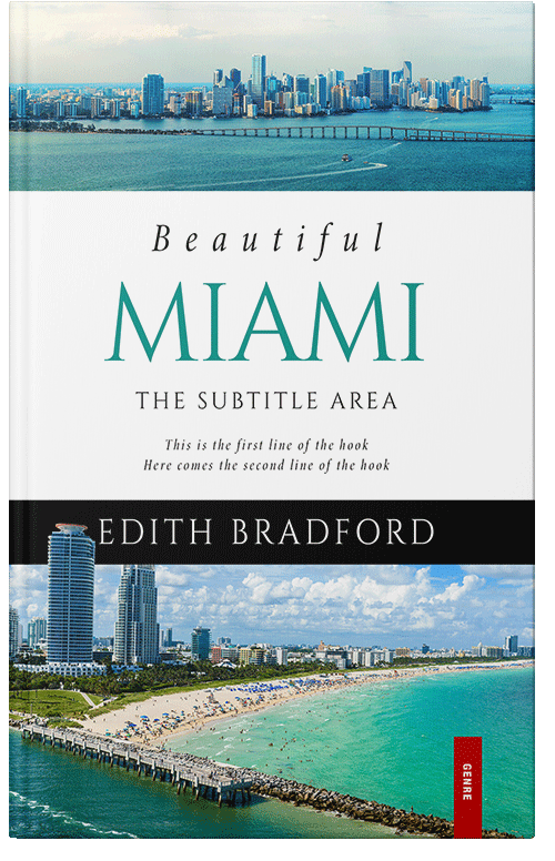 Front view of Premade Travel Book Cover - Celeste