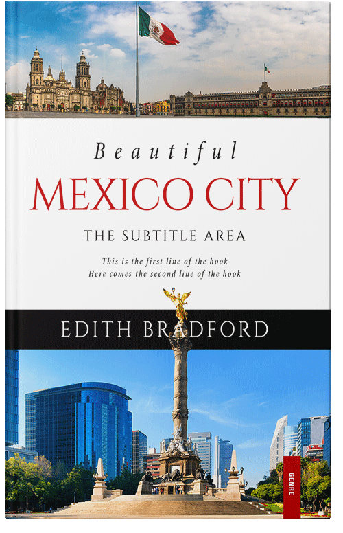 Front view of Premade Travel Book Cover - Clam Shell