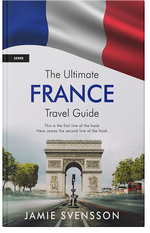 Front view of Premade Travel Book Cover - Martinique