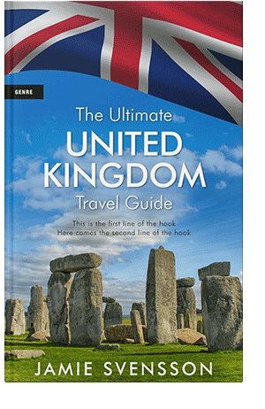 Pre Made Book Cover Hippie Blue