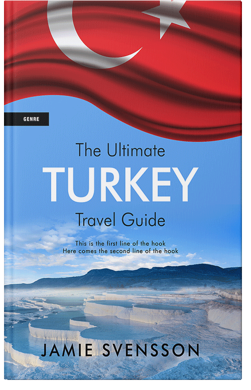 Front view of Premade Travel Book Cover - Danube