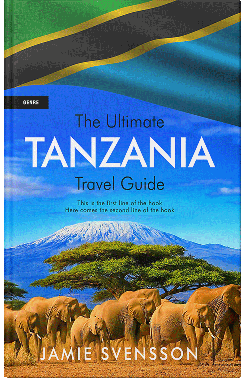 Front view of Premade Travel Book Cover - Old Gold